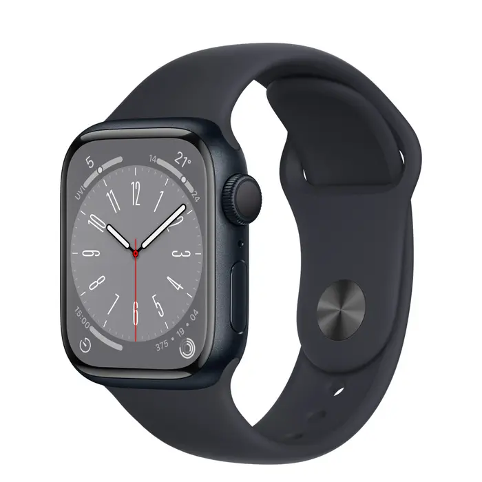 Space gray aluminium case with black sport band hotsell