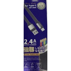 USB-кабель Remax Platinum Pro RC-154a Type-C черный, 100см