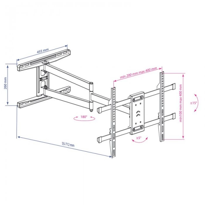 Купить Кронштейн для ТВ Kromax DIX-20 в магазине stiltv.ru по низкой цене, фото номер 1