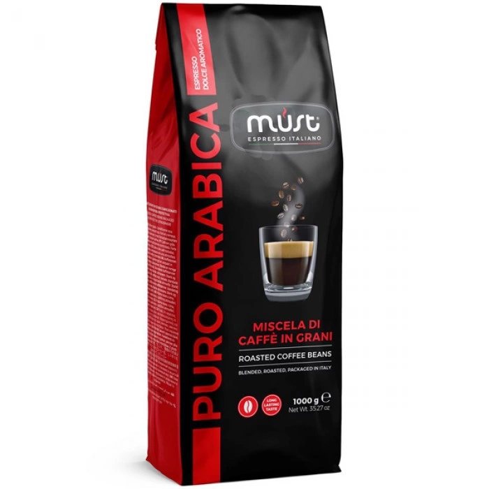 Купить Кофе в зернах Must Puro Arabica 1кг в магазине stiltv.ru по низкой цене
