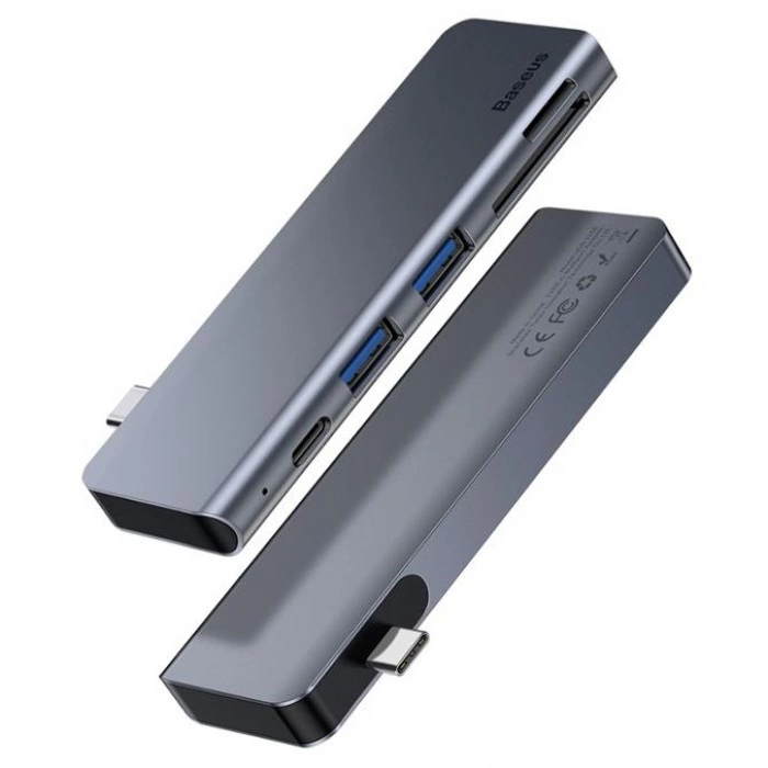 Купить Хаб Baseus Harmonica 5-in-1 HUB Adapter (CAHUB-K0G) в магазине stiltv.ru по низкой цене