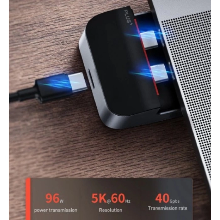 Купить Адаптер Baseus HUB Armor Age Type-C Bracket Multifunctional (CAHUB-AJ0G) USB3.0x3, HDMI, RJ45, Type-Cx3, 3.5 в магазине stiltv.ru по низкой цене, фото номер 1