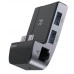Купить Адаптер Baseus HUB Armor Age Type-C Bracket Multifunctional (CAHUB-AJ0G) USB3.0x3, HDMI, RJ45, Type-Cx3, 3.5 в магазине stiltv.ru по низкой цене, фото номер 3