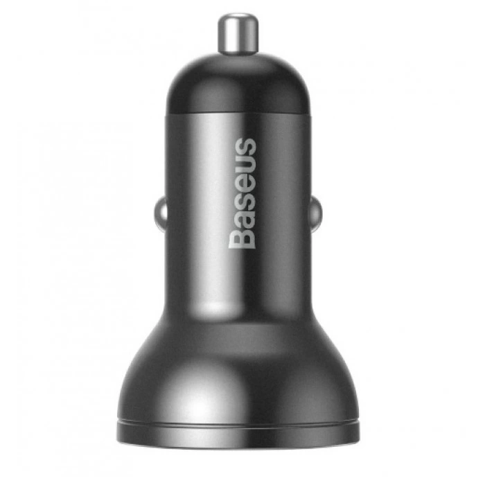 Купить Автомобильная зарядка Baseus Digital Display Dual USB 4.8A 24W Car Charger VCBXA (CCBX-0S) в магазине stiltv.ru по низкой цене, фото номер 1