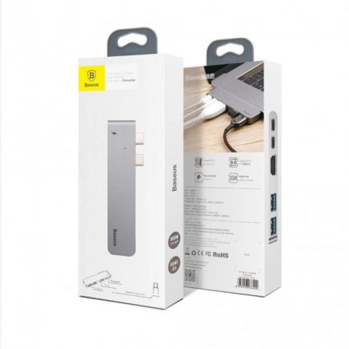 Купить Хаб 5-в-1 Baseus Thunderbolt Type-C 5-in-1 Hub в магазине stiltv.ru по низкой цене, фото номер 4