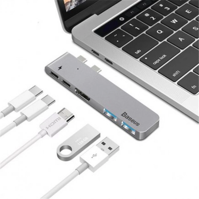 Купить Хаб 5-в-1 Baseus Thunderbolt Type-C 5-in-1 Hub в магазине stiltv.ru по низкой цене, фото номер 3