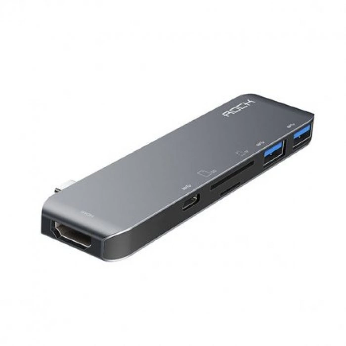 Купить Хаб 6 в 1 ROCK USB Type-C Almighty Hub в магазине stiltv.ru по низкой цене, фото номер 5