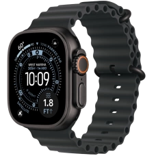 Apple Watch Ultra 3 49mm Black Titanium Case with Black Ocean Band (2025)