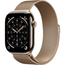 Apple Watch Series 11 46mm Gold Titanium Case with Milanese Loop (M/L, 150–200мм)