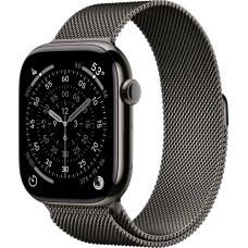 Apple Watch Series 11 46mm Slate Titanium Case with Milanese Loop (M/L, 150–200мм)