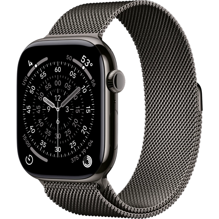 Купить Apple Watch Series 11 46mm Slate Titanium Case with Milanese Loop (M/L, 150–200мм) в магазине stiltv.ru по низкой цене