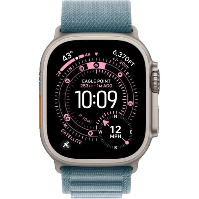 Купить Apple Watch Ultra 3 49mm Natural Titanium Case with Alpine Loop Light Blue (S, 130-160mm) (2025) в магазине stiltv.ru по низкой цене, фото номер 2