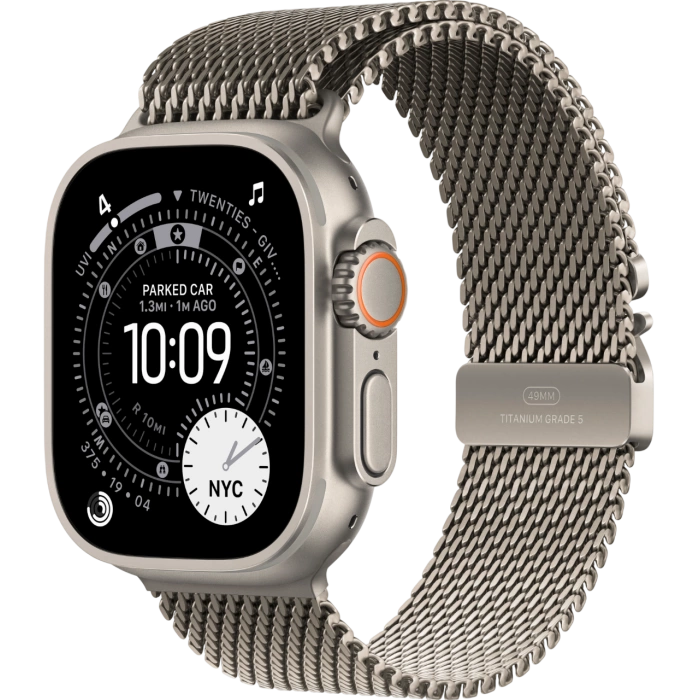 Купить Apple Watch Ultra 3 49mm Natural Titanium Case with Natural Milanese Loop (L, 180-210mm) (2025) в магазине stiltv.ru по низкой цене