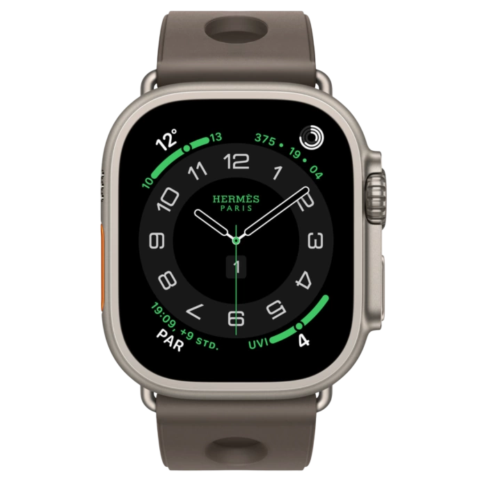 Купить Apple Watch Hermès Ultra 3 49mm Titanium Case with Single Tour Gris Scub'H Diving в магазине stiltv.ru по низкой цене, фото номер 1