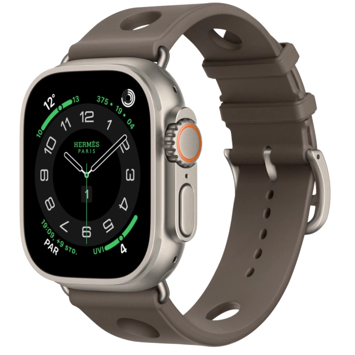 Купить Apple Watch Hermès Ultra 3 49mm Titanium Case with Single Tour Gris Scub'H Diving в магазине stiltv.ru по низкой цене