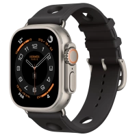 Apple Watch Hermès Ultra 3 49mm Titanium Case with Single Tour Noir Scub'H Diving
