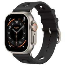 Apple Watch Hermès Ultra 3 49mm Titanium Case with Single Tour Noir Scub'H Diving