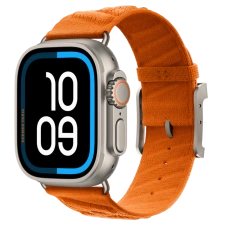 Apple Watch Hermès Ultra 3 49mm Titanium Case with Simple Tour En Mer Orange