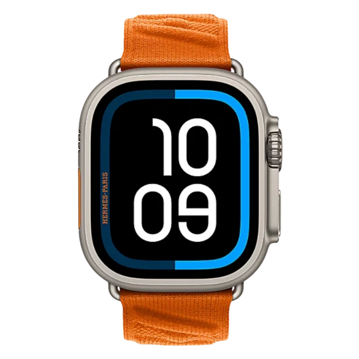 Купить Apple Watch Hermès Ultra 3 49mm Titanium Case with Simple Tour En Mer Orange в магазине stiltv.ru по низкой цене, фото номер 1