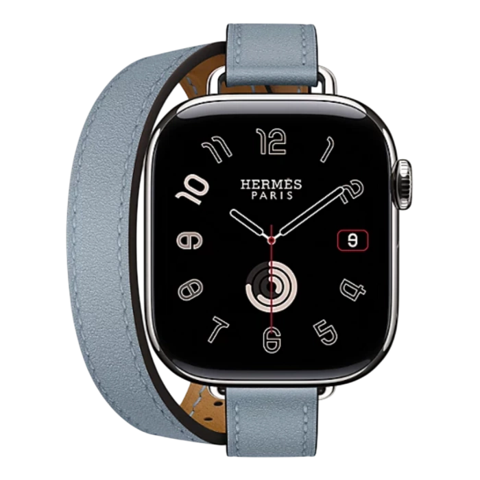 Купить Apple Watch Hermès Series 11 42mm Titanium Case with Double Tour Attelage Bleu Lin в магазине stiltv.ru по низкой цене, фото номер 1