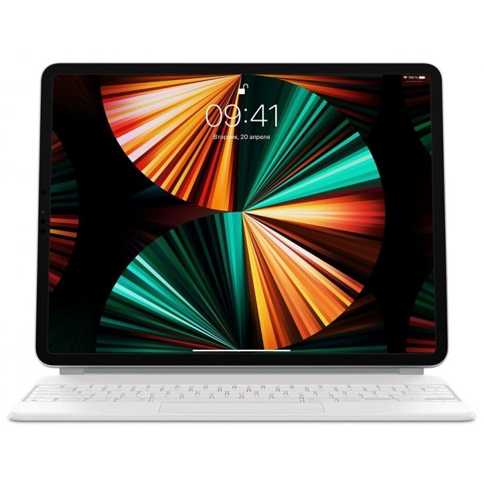 Купить Чехол-клавиатура Apple Magic Keyboard для iPad Pro 12,9" (5-го поколения), русская раскладка, белый в магазине stiltv.ru по низкой цене, фото номер 1
