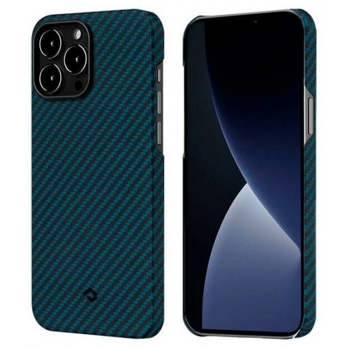 Купить Чехол Pitaka MagEZ Case 2 для iPhone 13 Pro Max 6.7", черно-синий, кевлар (арамид) в магазине stiltv.ru по низкой цене
