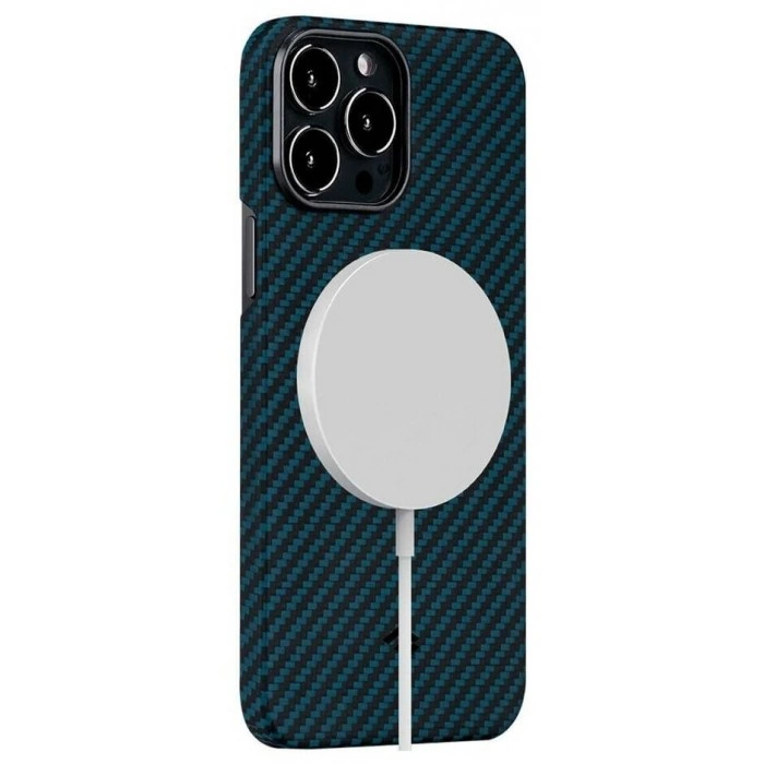 Купить Чехол Pitaka MagEZ Case 2 для iPhone 13 Pro Max 6.7", черно-синий, кевлар (арамид) в магазине stiltv.ru по низкой цене, фото номер 2