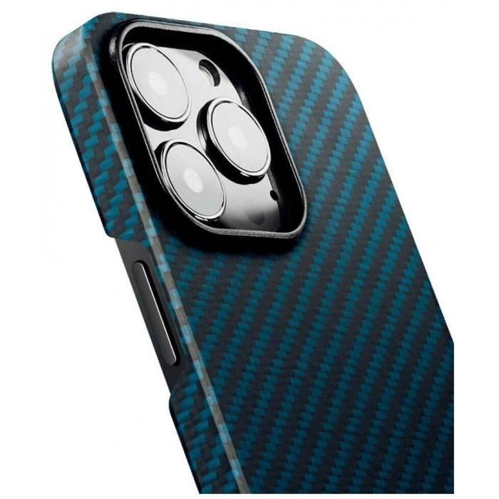 Купить Чехол Pitaka MagEZ Case 2 для iPhone 13 Pro Max 6.7", черно-синий, кевлар (арамид) в магазине stiltv.ru по низкой цене, фото номер 3