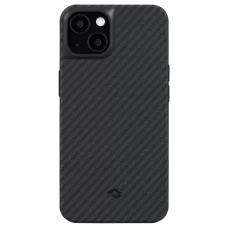 Чехол Pitaka MagEZ Case 2 для iPhone 13 mini 5.4", черно-серый, кевлар (арамид)