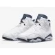 Кроссовки AIR JORDAN 6 RETRO WHITE & MIDNIGHT NAVY CT8529 -141  US 9/ СМ 27 / EUR 42.5