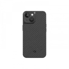 Противоударный чехол Pitaka MagEZ Pro 3 для iPhone 14 (6.1"), черно-серый, кевлар (арамид)