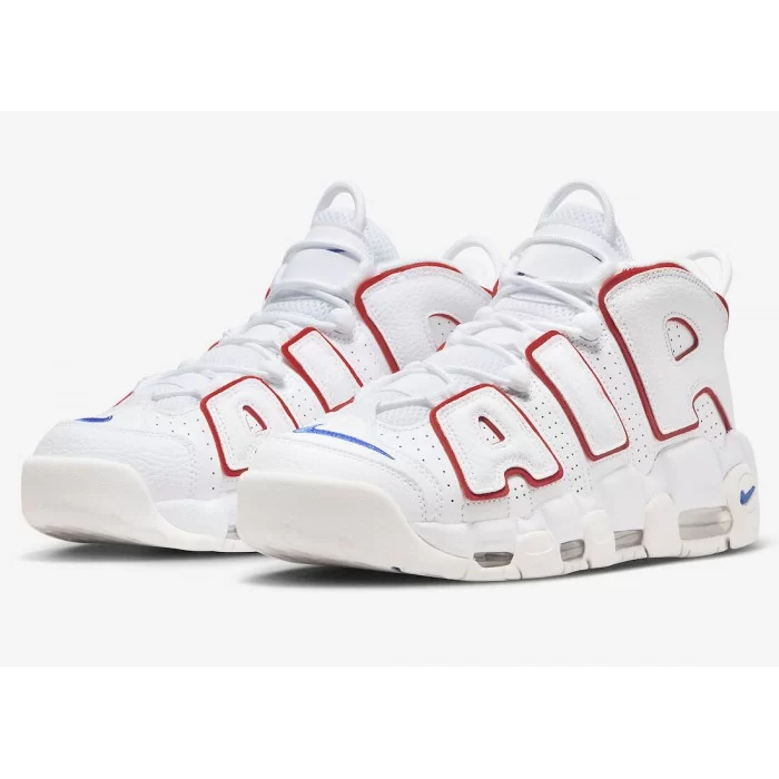 Nike air more uptempo white black  and hotsell  university red