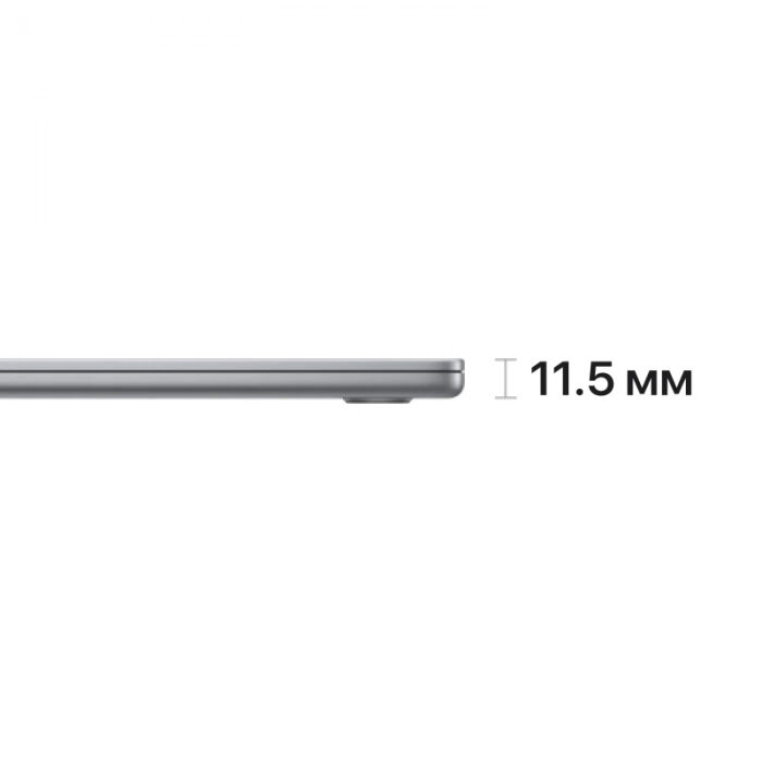 Купить Apple MacBook Air 15" (M2, 8C CPU/10C GPU, 2023) MQKP3, 8 ГБ, 256 ГБ SSD, серый космос в магазине stiltv.ru по низкой цене, фото номер 2