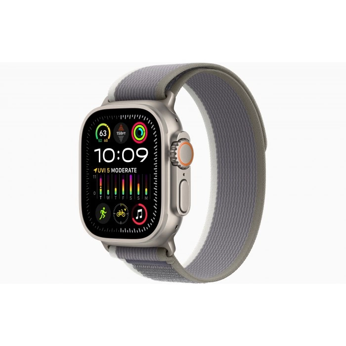 Купить Смарт-часы Apple Watch Ultra 2 49мм Titanium Green/Gray Trail Loop(Small, 130–160 мм), зеленый/серый в магазине stiltv.ru по низкой цене
