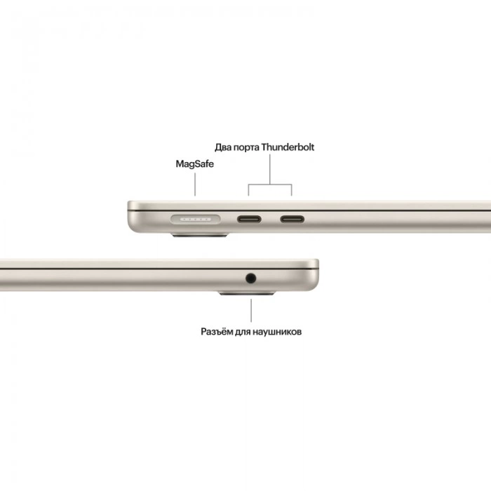 Купить Ноутбук Apple MacBook Air 13 MRXT3 Starlight (M3 8-Core, GPU 10-Core, 8GB, 256GB) в магазине stiltv.ru по низкой цене, фото номер 4