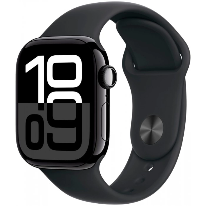 Купить Apple Watch Series 10 42mm Jet Black Aluminum Case with Black Sport Band в магазине stiltv.ru по низкой цене
