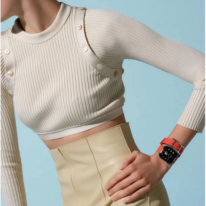 Купить Apple Watch Hermès Series 10 42mm Stainless Steel Case with Hapi Double Tour Orange Field в магазине stiltv.ru по низкой цене, фото номер 2