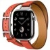 Купить Apple Watch Hermès Series 10 42mm Stainless Steel Case with Hapi Double Tour Orange Field в магазине stiltv.ru по низкой цене