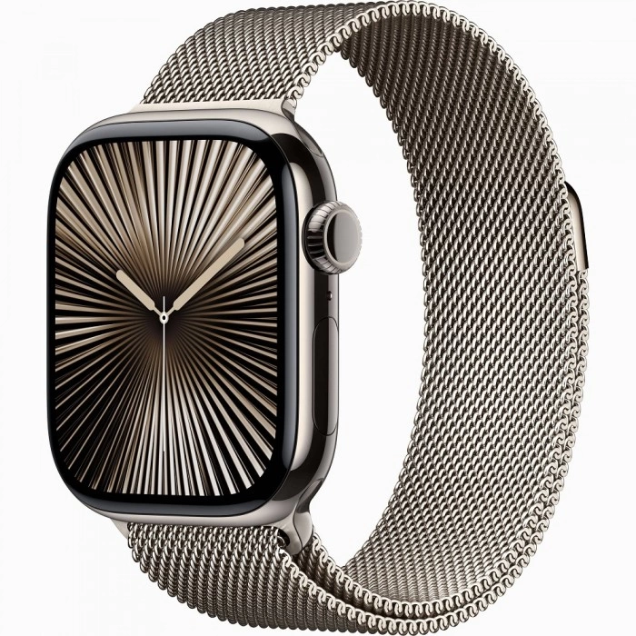 Купить Apple Watch Series 10 42mm Natural Titanium Case with Milanese Loop в магазине stiltv.ru по низкой цене