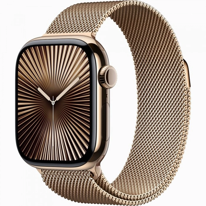Купить Apple Watch Series 10 46mm Gold Titanium Case with Milanese Loop в магазине stiltv.ru по низкой цене
