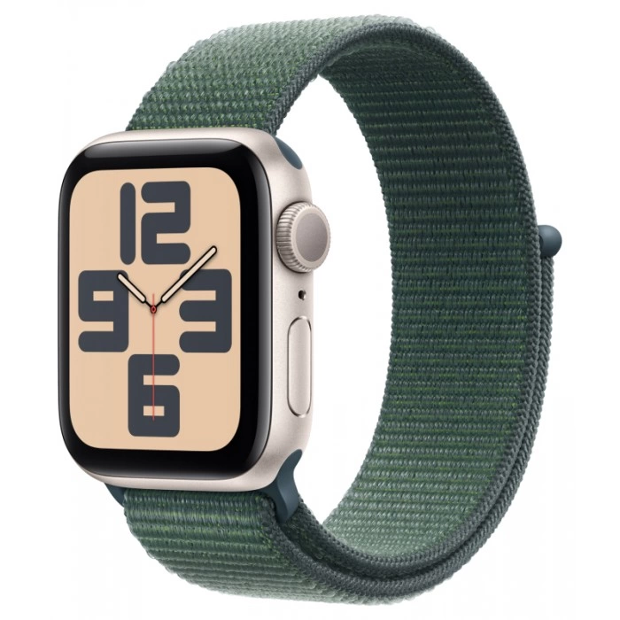 Купить Apple Watch Series SE 2 2024 40mm Aluminium Case, Starlight Sport Green Loop в магазине stiltv.ru по низкой цене