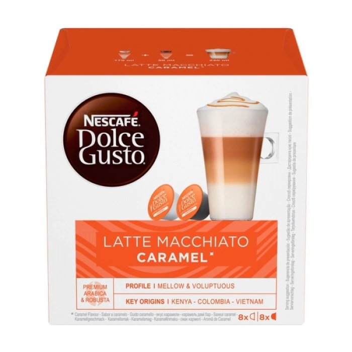 Кофе в капсулах Nescafe Dolce Gusto Latte Macchiato Caramel 8 шт Кофе в капсулах Nescafe Dolce Gusto Latte Macchiato Caramel 8 шт