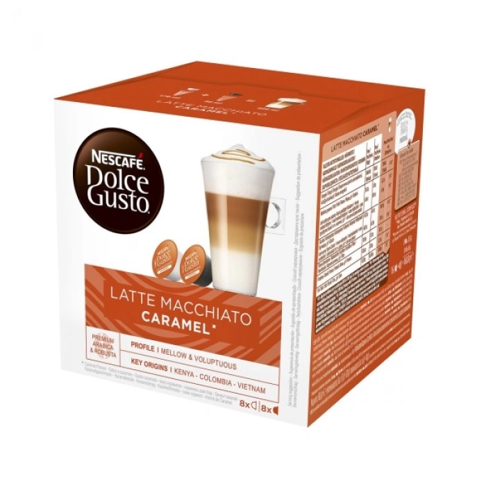 Купить Кофе в капсулах Nescafe Dolce Gusto Latte Macchiato Caramel 8 шт в магазине stiltv.ru по низкой цене, фото номер 1