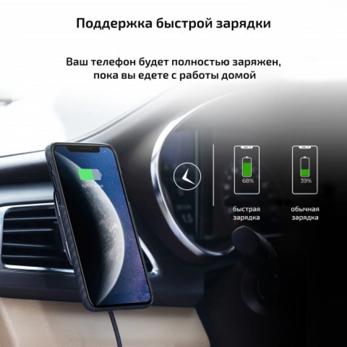 Купить Магнитный держатель с беспроводной зарядкой Pitaka CM3001Q gun metal в магазине stiltv.ru по низкой цене, фото номер 5