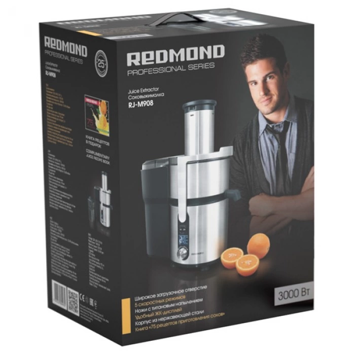 Купить Соковыжималка REDMOND RJ-M908 серебристый в магазине stiltv.ru по низкой цене, фото номер 3